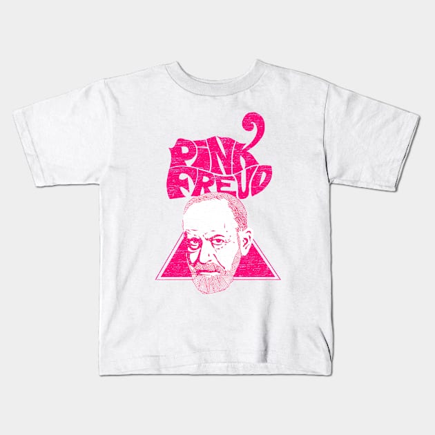 Pink Freud Old Kids T-Shirt by Go Trends